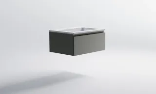 Тумба с раковиной Astra-Form Альфа 03060003ncss3502-y+04010006 70 см серо-бежевый матовый